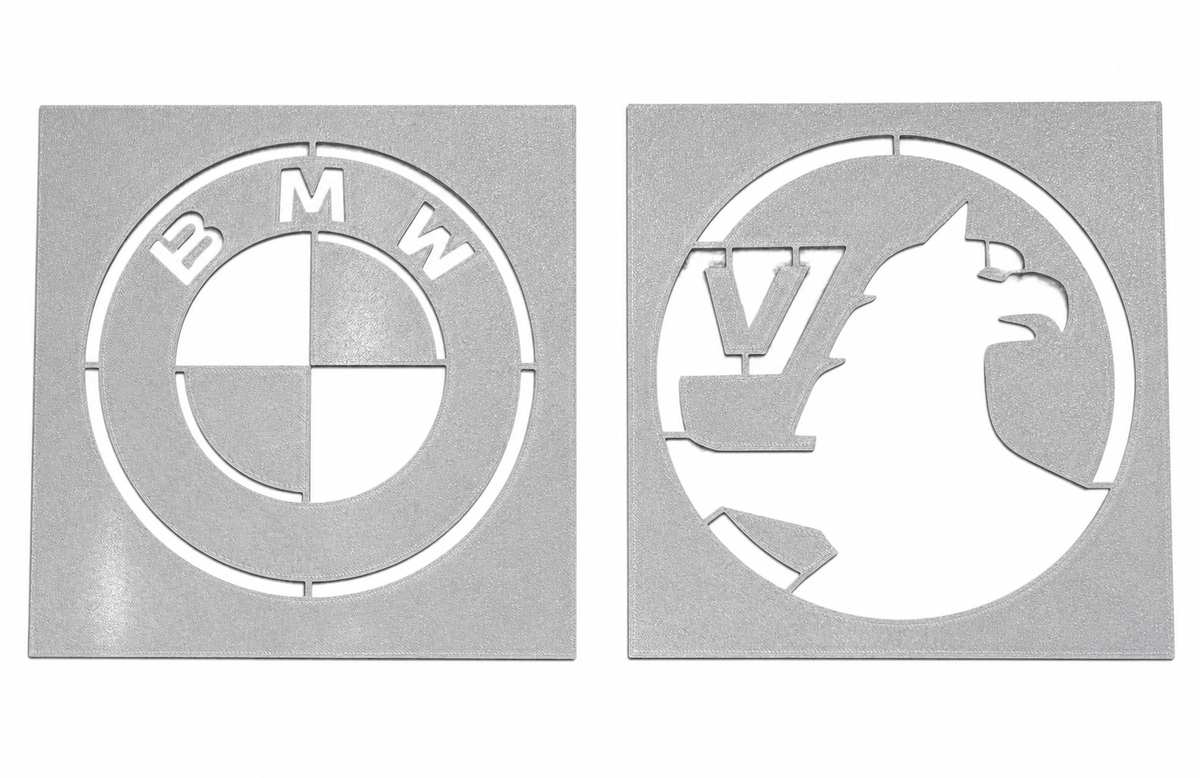 Car detailing logo stencil