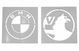 Car detailing logo stencil