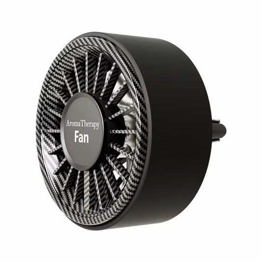 Car Aroma Fan Diffuser Carbon Fibre Effect